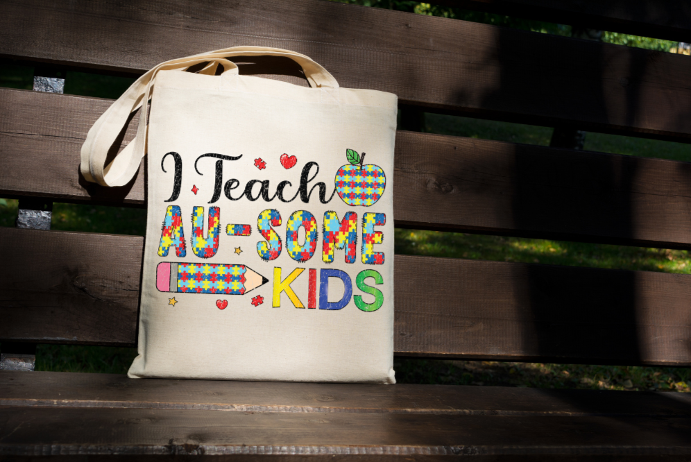I Teach AU-Some Kids Canvas Bag