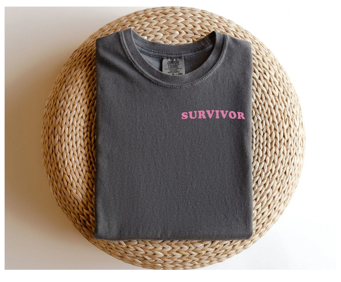 Comfort Colors, Breast Cancer Awareness Tee, Cute Breast Cancer Tee, Breast Cancer Support T-Shirt