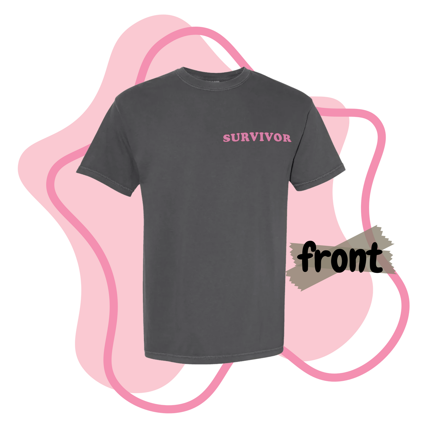 Comfort Colors, Breast Cancer Awareness Tee, Cute Breast Cancer Tee, Breast Cancer Support T-Shirt